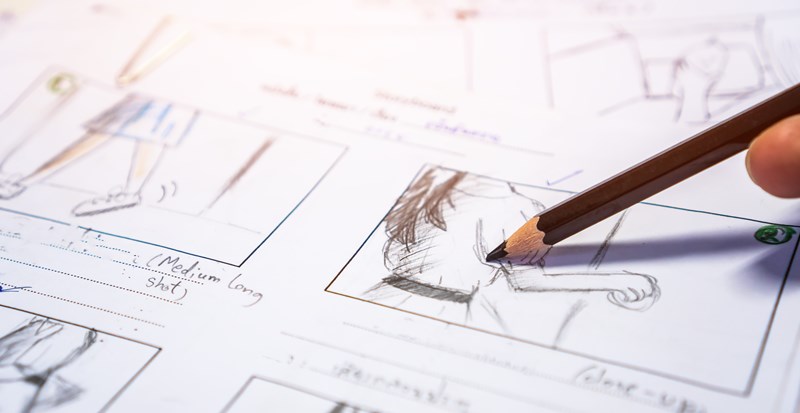Hands Storyboard Movie Layout Pre Production Storytelling Drawing Creative Process Production Media Films (1)